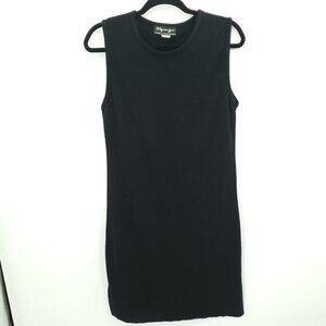 VTG Spago Collection Sleeveless Crew Neck Sweater Dress M/L Black